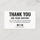 新聞のプリントメディア挿入 名刺 (裏面)