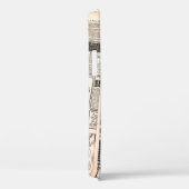 新聞のページにアンティーク広告のページ。女性の  Case-Mate iPhoneケース (裏面 / 右)