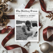 新聞のメリークリスマス結婚したと新着写真 シーズンカード