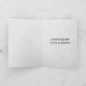 新聞のユニークな楽しい写真の結婚記念日 カード (内部)