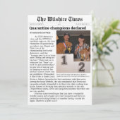 新聞の休暇お知らせカードまたは発表カード シーズンカード (スタンド正面)