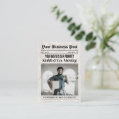 新聞の名刺、梱包および移動サービス コーリングカード (スタンド正面)