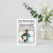 新聞の名刺、梱包および移動サービス コーリングカード (スタンド正面)