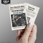 新聞の名刺、理容師&グルーミングスタイリスト コーリングカード