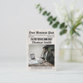 新聞の名刺、税準備サービスプロ コーリングカード (スタンド正面)