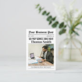 新聞の名刺、税準備サービスプロ コーリングカード (スタンド正面)