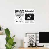 新聞の妊娠発表は半分に折る ポスター (ホームオフィス)