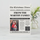 新聞の年間総覧写真コラージュクリスマス シーズンカード (スタンド正面)