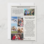 新聞の年間総覧写真コラージュクリスマス シーズンカード (裏面)