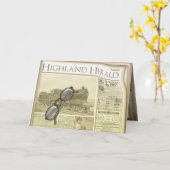 新聞の挨拶とノート カード (黄色い花)