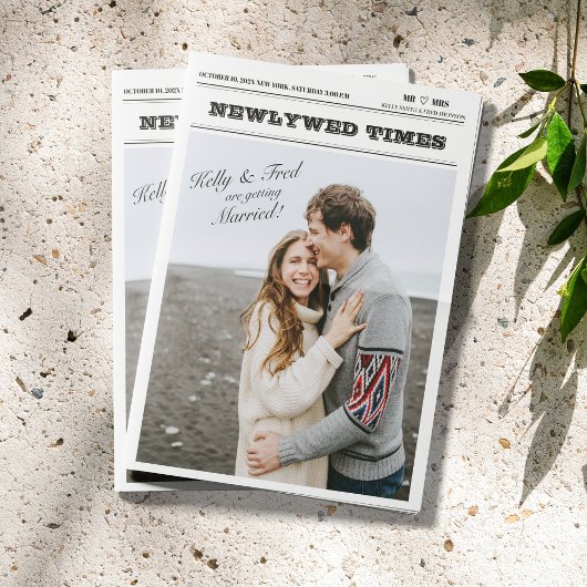 新聞の結婚インフォグラフィックプログラム折り畳み カード