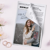 新聞の結婚インフォグラフィックプログラム折り畳み カード