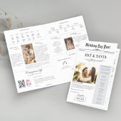 新聞の結婚インフォグラフィック番組のタイムライン カード