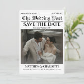 新聞の結婚式延期通知 セーブザデート (スタンド正面)