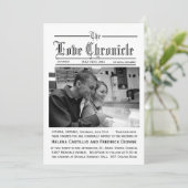 新聞の結婚式招待状（写真あり） 招待状 (スタンド正面)