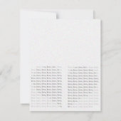 新聞の結婚式招待状 招待状 (裏面)