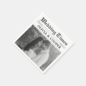 新聞の結婚式用ナプキン スタンダードカクテルナプキン (角)