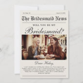 新聞の花嫁代理人の提案カード 招待状 (正面)