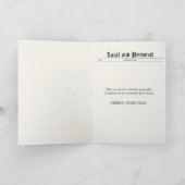 新聞の見出語のクリスマスカード シーズンカード (内部)