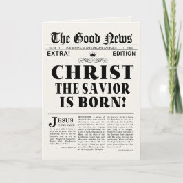 新聞の見出語のクリスマスカード シーズンカード