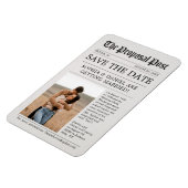 新聞のSave The Dateマグネット 写真入り マグネット (左側)