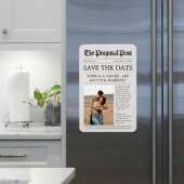 新聞のSave The Dateマグネット 写真入り マグネット