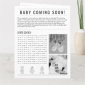 新聞は女の子のベビージェンダーの暴露 カード (裏面)