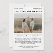 新聞は妊娠写真メリーを増やす シーズンカード (正面)