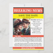 新聞は日付を保存する 招待状 (正面)