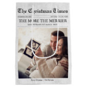 新聞より多くのメリーベビークリスマス ミディアムペーパーバッグ (裏面)