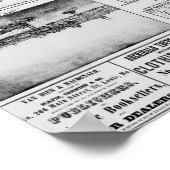 新聞アンティーク ポスター (角)