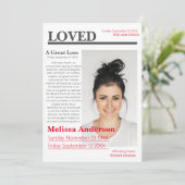 新聞エレガントスタイル葬儀 招待状 (スタンド正面)