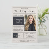 新聞エレガントトレンディーシック甘い16写真 招待状 (スタンド正面)