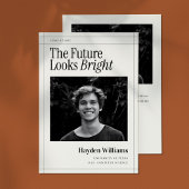 新聞エレガント卒業写真 案内状