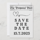 新聞エンゲージメント発表テンプレート 招待状 (裏面)