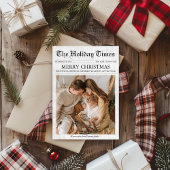 新聞クリスマスニュースレター1 ユニーク写真 シーズンカード