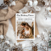 新聞クリスマスニュースレター1 ユニーク写真 シーズンカード