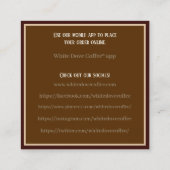 新聞グラスマグカフェバリスタコーヒー スクエア名刺 (裏面)