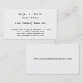 新聞ジャーナリストまたは雑誌の編集者のレトロ 名刺 (正面/裏面)