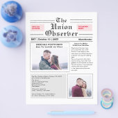 新聞スタイルが結婚発表を延期 チラシ (シングル)