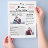 新聞スタイルが結婚発表を延期 チラシ (手)