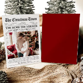 新聞スタイルのユニークなクリスマスカード 赤ちゃんのクリスマス🎄 シーズンカード