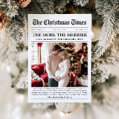 新聞スタイルのユニークなクリスマスカード 赤ちゃんのクリスマス🎄 シーズンカード