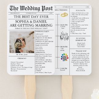 新聞スタイルの結婚プログラム（写真のタイムライン付き） ハンドファン