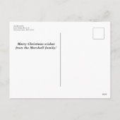 新聞スタイルファミリーニュースレター休日はがき シーズンポストカード (裏面)