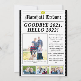 新聞スタイルファミリーニュースレターHoliday Card シーズンカード