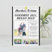 新聞スタイルファミリーニュースレターHoliday Card シーズンカード (スタンド正面)