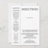 新聞スタイル結婚式招待状 招待状 (裏面)