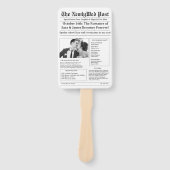 新聞タイムライン ウェディングプログラム ハンドファン (正面)