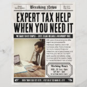 新聞チラシレトロ税作成サービス チラシ (正面)